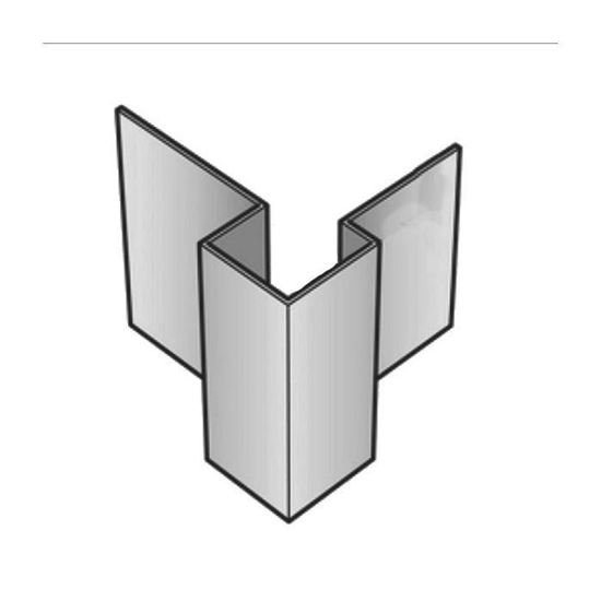 Afbeeldingen van Buitenhoek Asymmetrisch L=3M Alu C53 Lood