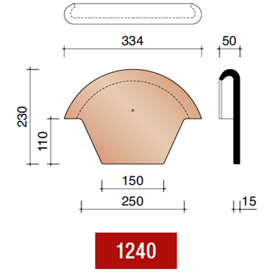 Picture of Koramic stormpan 44/993 head plate slate colour