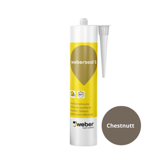 Weberseal silicone chestnutt