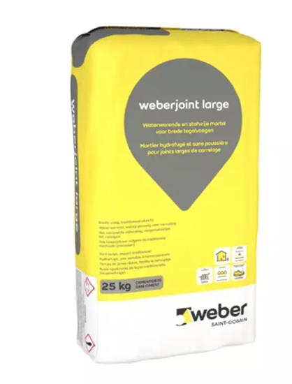 Image de Weber joint large betongrijs voegmortel 25kg