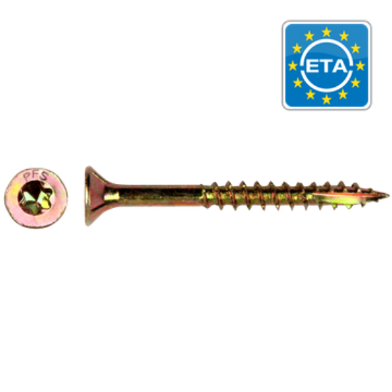 Picture of Schroef univ. torx - 5.00 x 120 geelverzinkt 200st