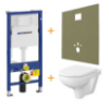 Afbeeldingen van Hangtoilet Set met MDF plaat + toiletbril softclose