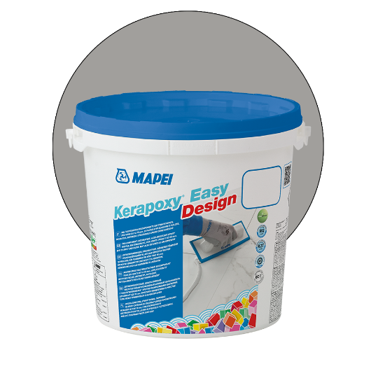 Afbeeldingen van Mapei Kerapoxy Easy Design 112 Medium Grey 3kg