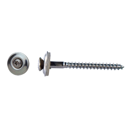 Afbeeldingen van Houtschroef Inox A2 + EPDM ring 4.50x80 Torx 50st